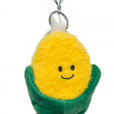 Wholesale Creative Cute Vegetable Doll Pendant Plush bag charms Corn  Plush Toy for Gift