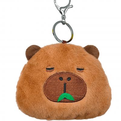 Cute Capybara Bag Plush Coin Purse Key chains Wallet Plush  Display Bag Charms Case Pendant Backpack Makeup