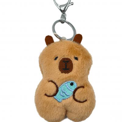 Customized Capybara Plush Bag Charms Character Manufacturer Cheap Price Kawaii Mini Promotional Stuffed Cute Animal Plush 