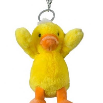 Good Selling Modern Design Plush Duck Bag Charms Personalized Plush Animal Keychain High Quality Cute Plush Bag Charms