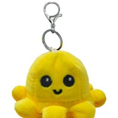 Cute Ocean Animal Plushie Bag Charms Color Cartoon Animal Soft Stuffed Doll Bags Pendant Car Key Ring Octopus Bag Charms