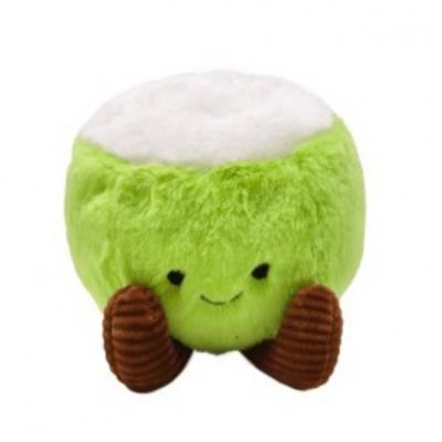 Super Soft PP Cotton Filling Embroidered Plush Coconut Toys Cartoon Creative Fruit Doll Cute Stuffed Coconut Plush Bag Charms