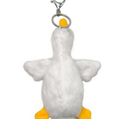 Factory Wholesale Cartoon White Goose Zoo Durable Stuffed Animal Plush Bag Charms Soft Pendant for Kids Gifts