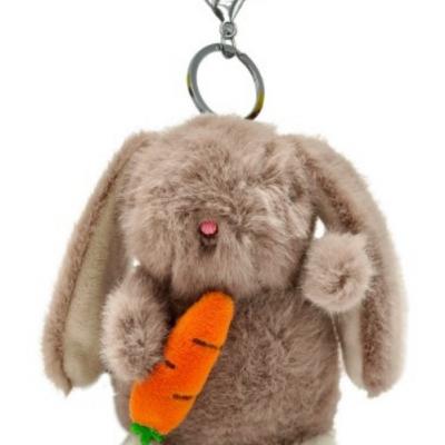 Baby Rabbit Pendant Plush Doll Toy with Hanging Ears Bonnie Rabbit Small Pendant Bag Charms