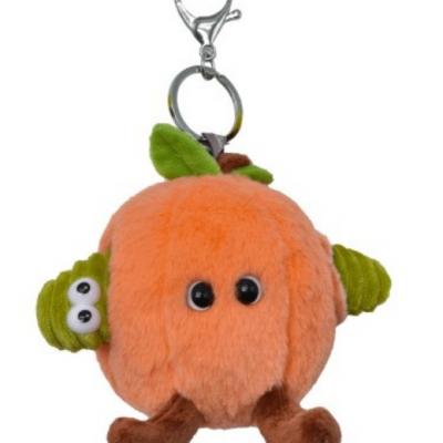 Artcreativity Honey Peach Fruit Vegetables Fruits Pendant Bag Charms Ornament Plush Doll for Children Toys Gift