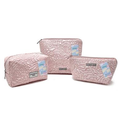 chic floral cosmetic bag well designed soft make up bag