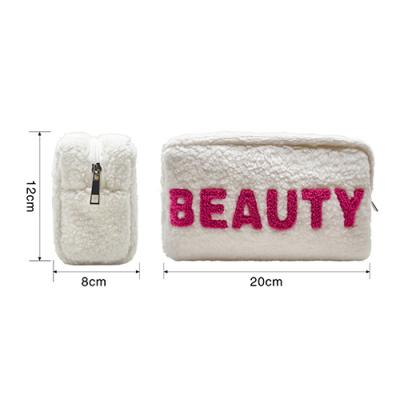 terry cloth cosmetic bag soft towel cloth make up bag