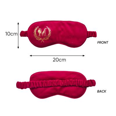 Smooth Textured Eye Masks Gold with Foil Prints Sleep Mask