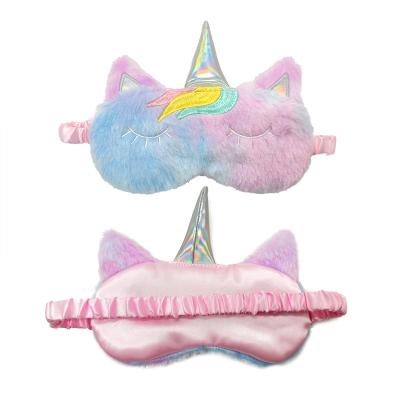 3D Cartoon Unicorn Eye Mask Eyeshade Relax Mask Soft Plush