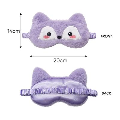Super Comfortable Fabric Plush Eye Mask Fox Stuffed Animal Mask