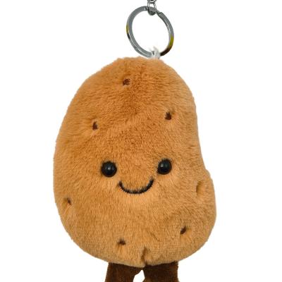 Trending Products New Arrivals Fun Smiling Potato Super Soft Plush Comforter Keychain PP Cotton Cute Bag Charm Holiday Gift